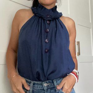 J Crew silk sleeveless blouse
